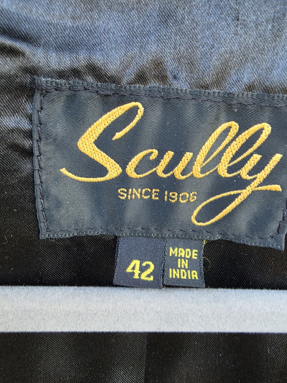 Scully Men's Black Leather Vest
